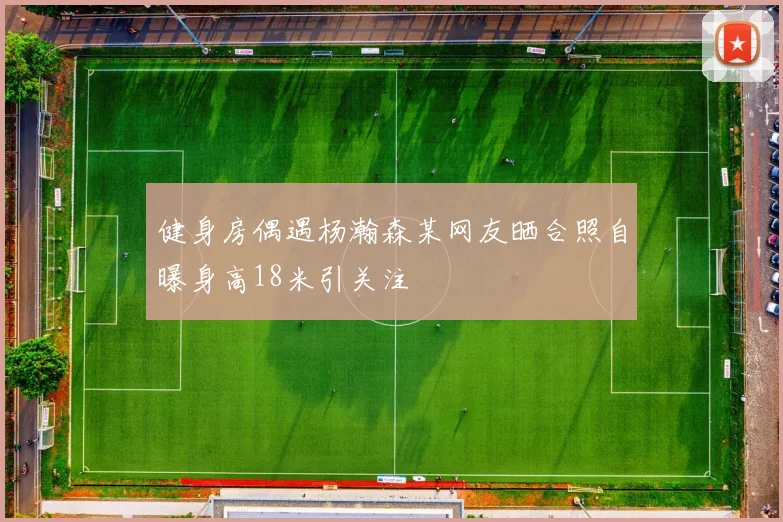 健身房偶遇杨瀚森某网友晒合照自曝身高18米引关注